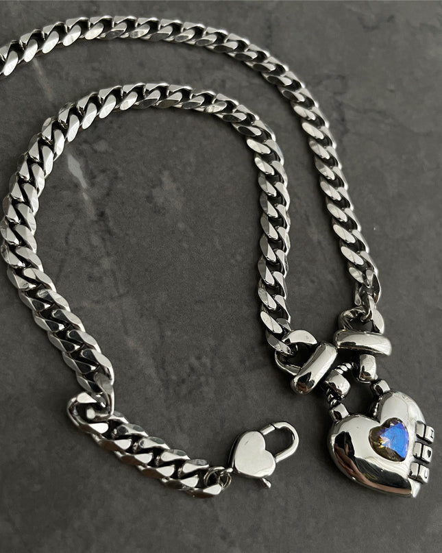 Heart Sweater Necklace