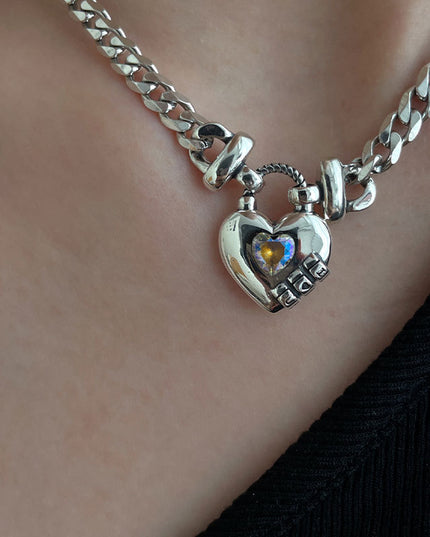 Heart Sweater Necklace